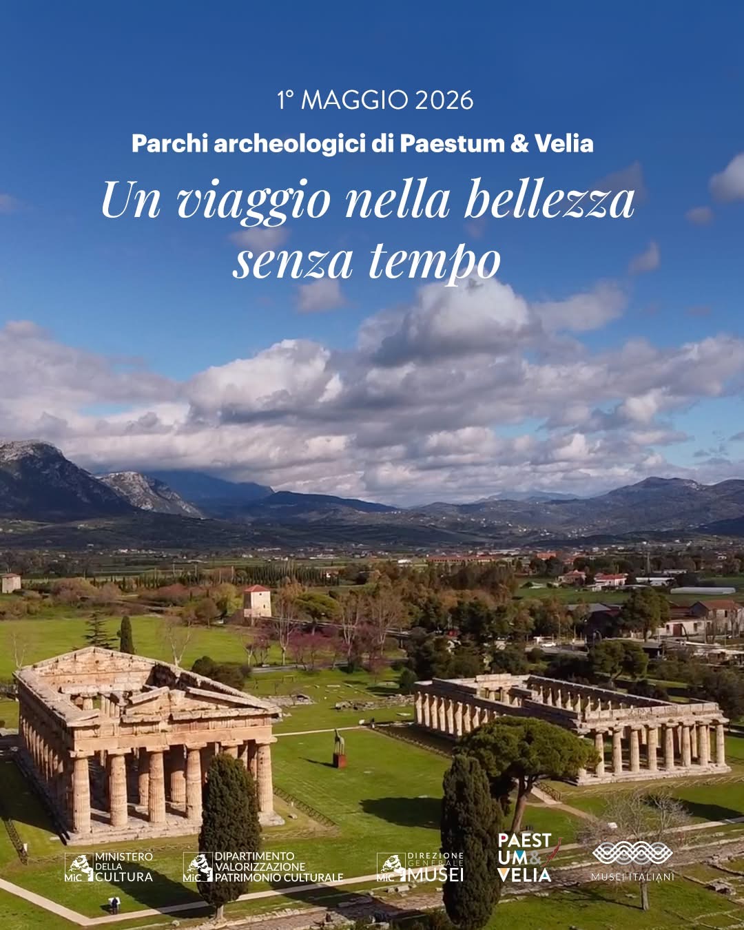 1° maggio 2026 a Paestum: un viaggio nella bellezza senza tempo.